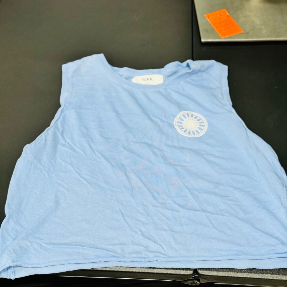 SoulCycle Light Blue Muscle Tee